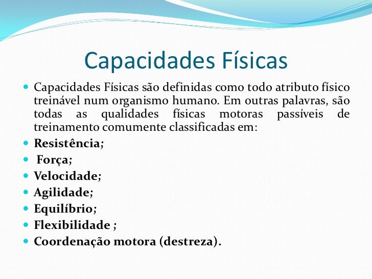Capacidades FíSicas
