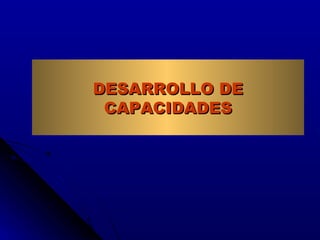 DESARROLLO DE CAPACIDADES 