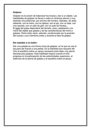 Capacidades motrices