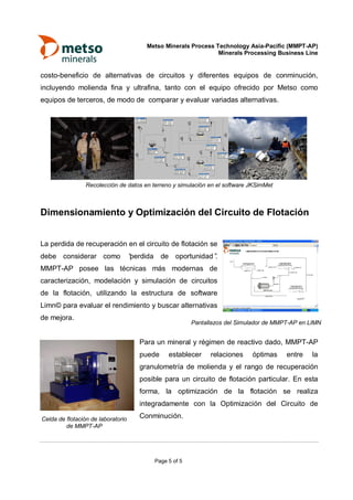 Capacidades servicios y productos de metso process technology | PDF