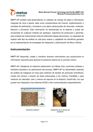 Capacidades servicios y productos de metso process technology | PDF