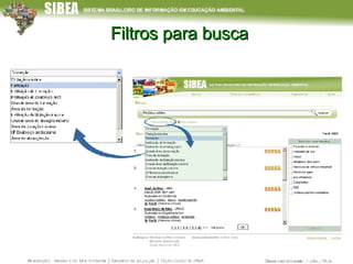 Filtros para busca 