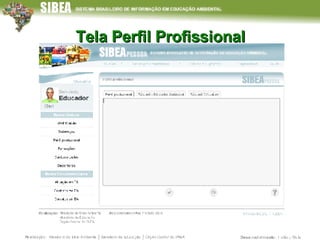 Tela Perfil Profissional 