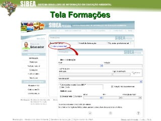 Tela Formações 