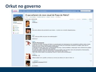 Orkut no governo 