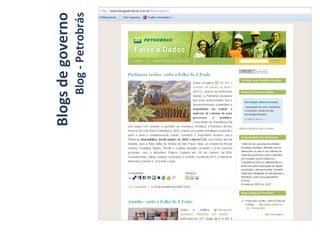 Blogs de governo Blog - Petrobrás 