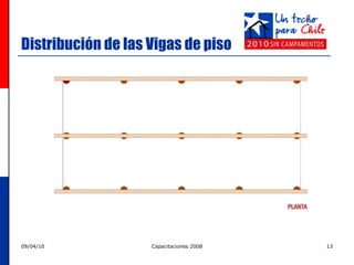 Distribución de las Vigas de piso 