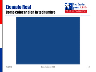 Ejemplo Real Como colocar bien la techumbre 