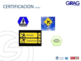 CERTIFICACION   señales
 