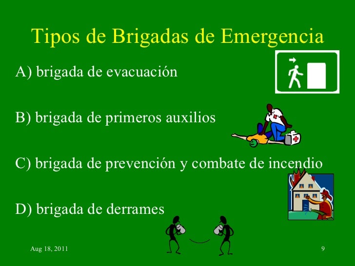 Capacitación de brigadas de emergencias