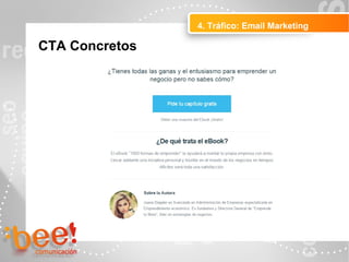 4. Tráfico: Email Marketing
Peluquerías Ropa
CTA Concretos
 