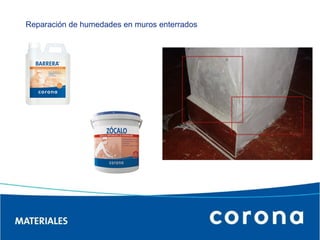 Reparación de humedades en muros enterrados 