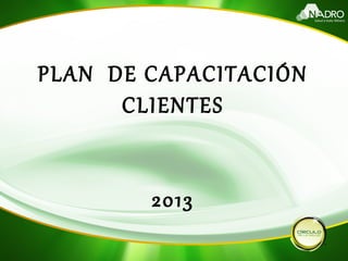 PLAN DE CAPACITACIÓN
      CLIENTES


        2013
 