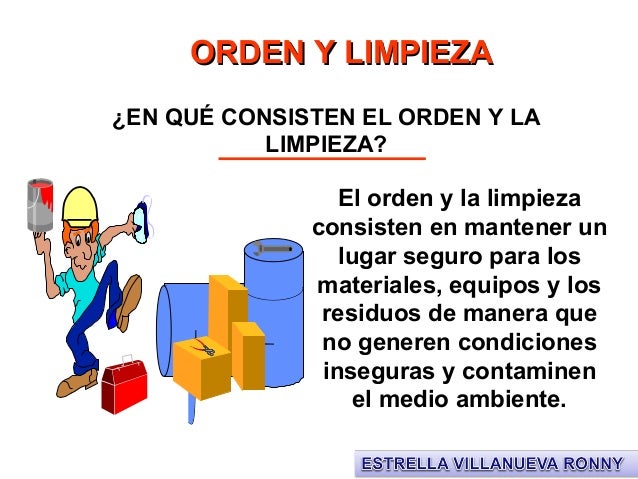 capacitación orden y limpieza