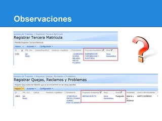 Observaciones
 