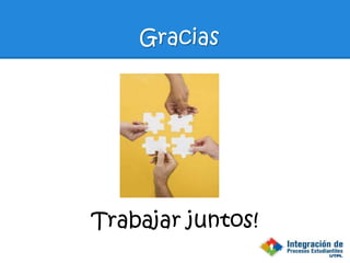 Gracias




Trabajar juntos!
 