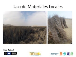 Uso de Materiales Locales

Brea- Totoral
LABORATORIO DE
BIOCLIMÁTICA

 