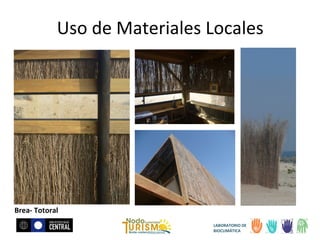 Uso de Materiales Locales

Brea- Totoral
LABORATORIO DE
BIOCLIMÁTICA

 