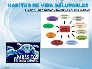 LIMPIE SU ORGANISMO Y MANTENGA BUENA HIGIENE
 