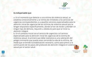 Capacitacion en atencion a victimas de violencia sexual | PDF