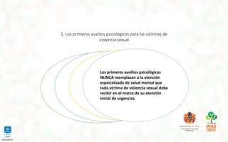 Capacitacion en atencion a victimas de violencia sexual | PDF