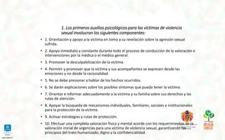 Capacitacion en atencion a victimas de violencia sexual | PDF