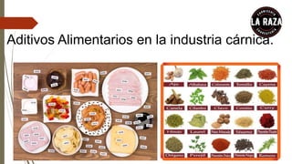 Aditivos Alimentarios en la industria cárnica.
 