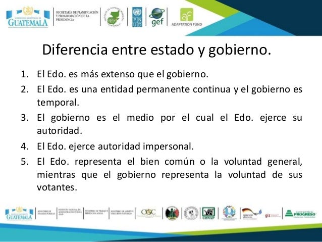 Cuales Son Las Diferencias Entre Estado Y Gobierno Esta