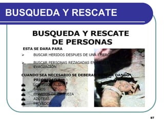 BUSQUEDA Y RESCATE

87

 