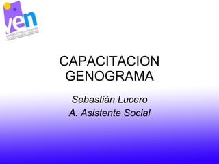 CAPACITACION GENOGRAMA Sebastián Lucero A. Asistente Social 