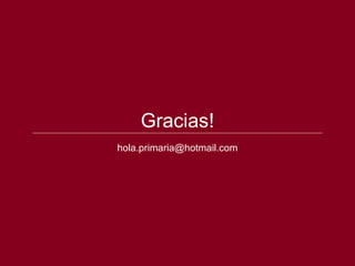 Gracias! [email_address] 