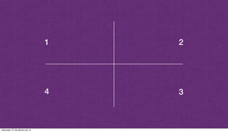 1
4
2
3
miércoles, 27 de febrero de 13
 