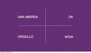 UNA MIERDA
ORGULLO
OK
WOW
miércoles, 27 de febrero de 13
 