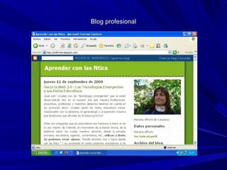 Blog profesional
 