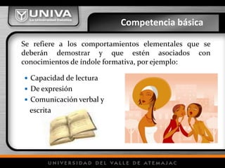 Competencias a evaluar/desarrollarBásicaGenéricaEspecifica