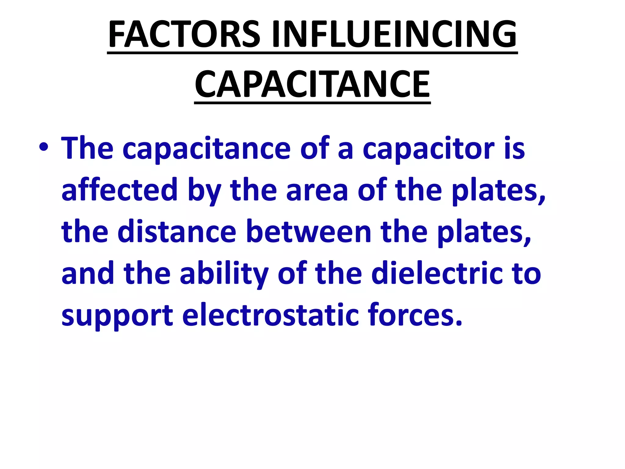 CAPACITANCE | PPT