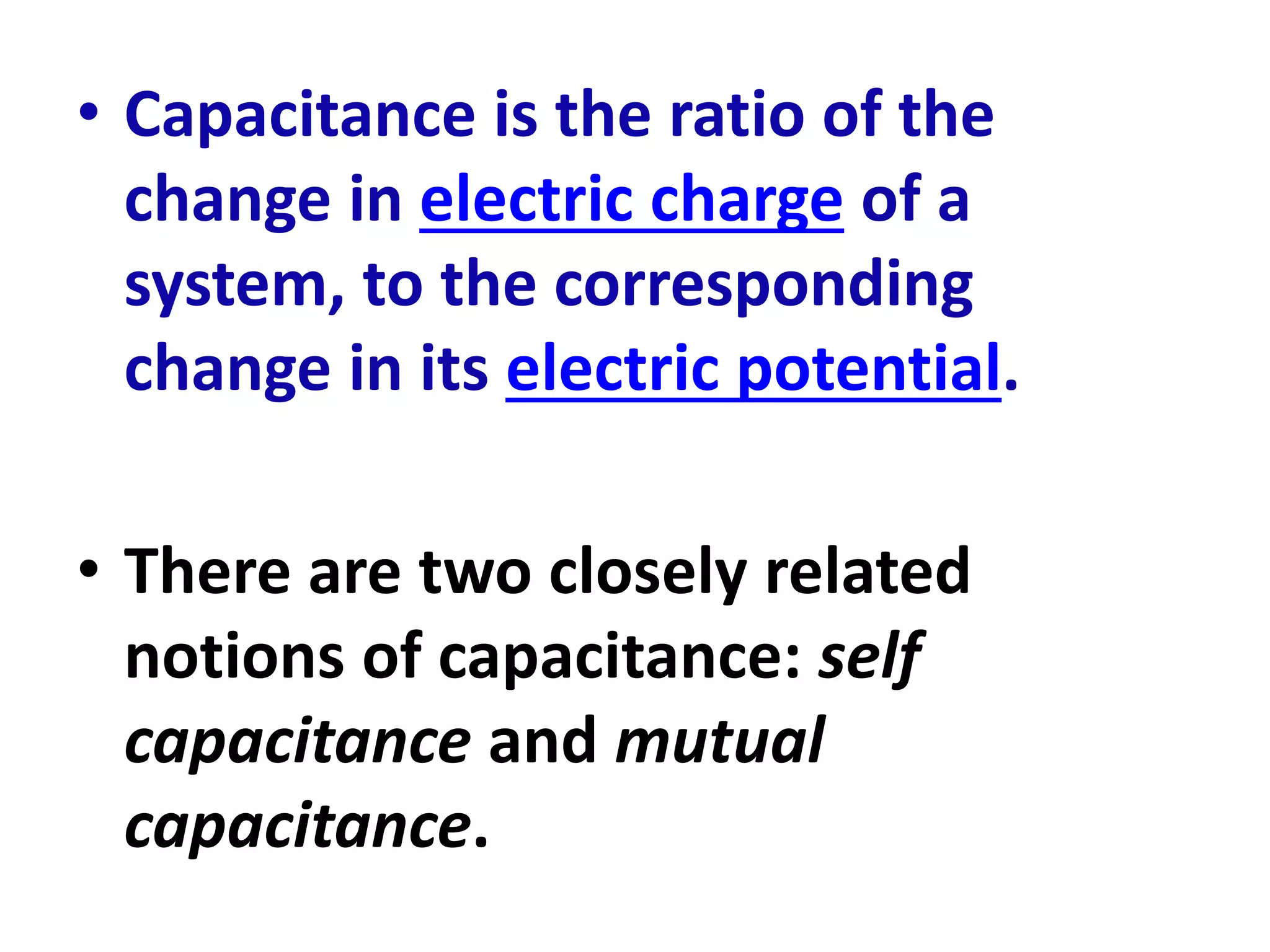 CAPACITANCE | PPTX