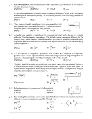 Capacitance jee assignment | PDF