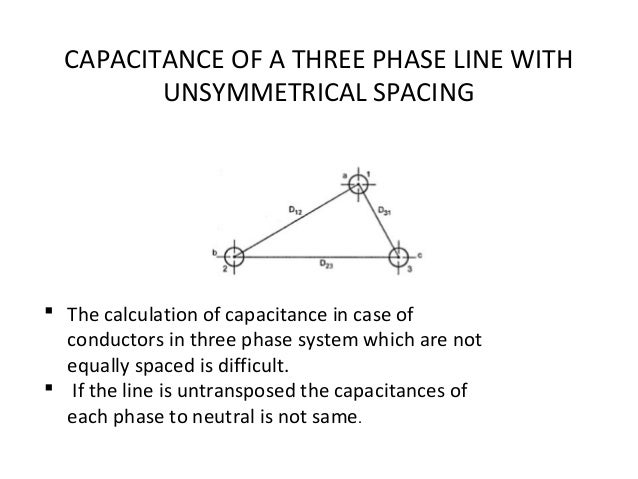 Capacitance on transmission line