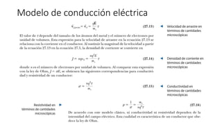 Modelo de conducción eléctrica
 