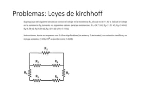 Problemas: Leyes de kirchhoff
 
