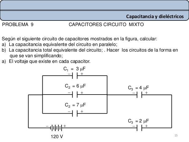 Capacitancia y dielectricos.15 3. alumnos