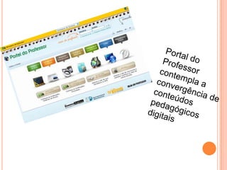 Portal do Professor contempla a convergência de conteúdos pedagógicos digitais