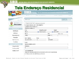 Tela Endereço Residencial 