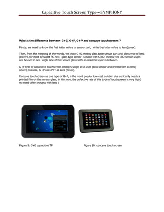 Capacitive touch technology | PDF