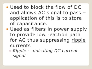 Pulsating Dc With Ripple A capacitor is a passive electronic component that stores electrical ...