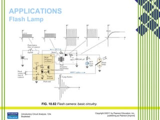 Introductory Circuit Analysis, 12/e
Boylestad
Copyright ©2011 by Pearson Education, Inc.
publishing as Pearson [imprint]
APPLICATIONS
Flash Lamp
FIG. 10.82 Flash camera: basic circuitry.
 
