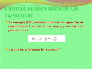 Así es a la energía cinética Ec= ½ mv2
 