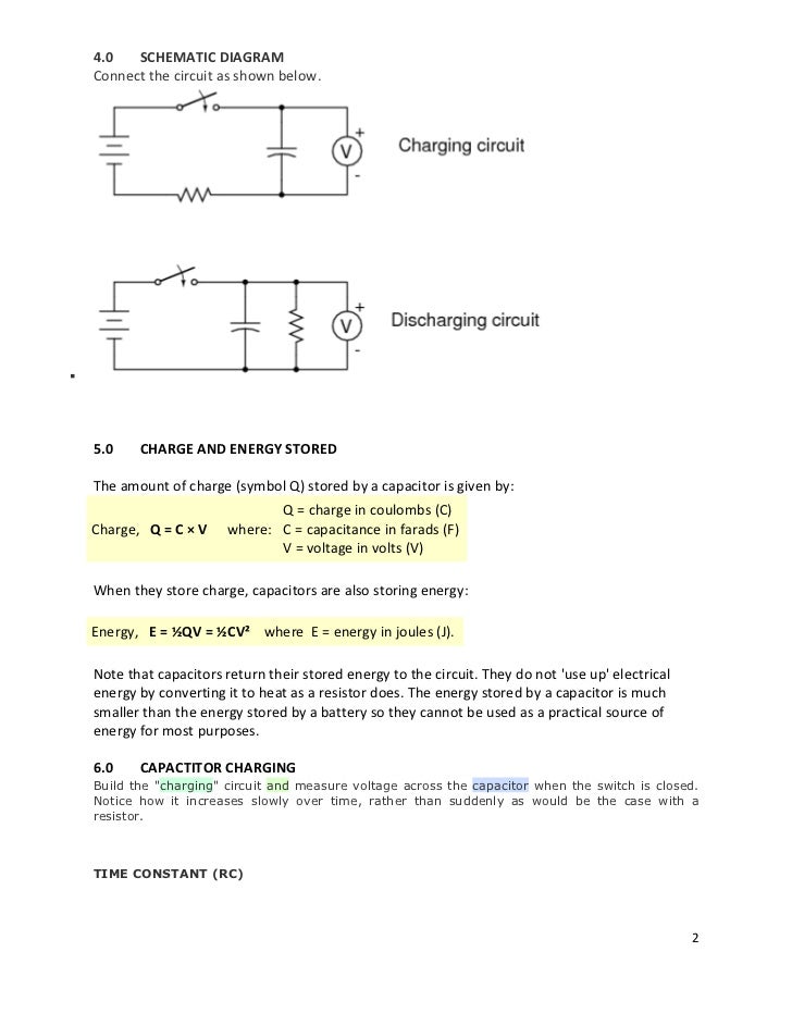 Capacitor experiment