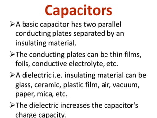 Capacitors final | PPTX